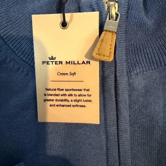 NWT Peter Millar Men's Crown Soft Quarter Zip Sweater